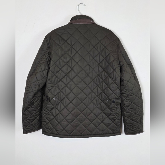 Barbour Powell Diamond Quilted Jacket Large In Sage - Picture 5 of 9